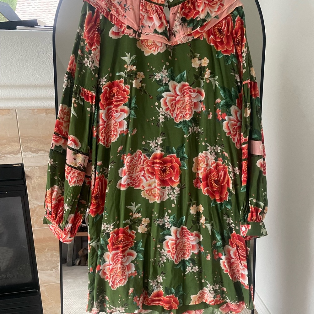 FARM Rio Green Floral Dress - Picture 5 of 6